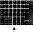 N3 Anahtar etiketleri - orta kit - siyah arka plan - 13:13 mm