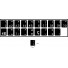 N19 Anahtar etiketleri - Portekizce - orta kit - siyah arka plan - 14:12 mm