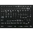 N10 Anahtar etiketleri - Almanca - büyük kit - siyah arka plan - 13:10 mm